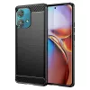 Carbon Pro Samsung A556 Galaxy A55 5G ütésálló TPU vékony szilikon tok fekete