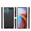 Carbon Pro Samsung A556 Galaxy A55 5G ütésálló TPU vékony szilikon tok fekete