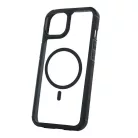 Mag Rim Case Apple iPhone 16 Plus (6.7) átlátszó TPU/PC MagSafe tok fekete kerettel