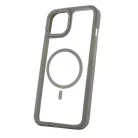 Mag Rim Case Samsung S921 Galaxy S24 (2024) átlátszó TPU/PC MagSafe tok szürke kerettel