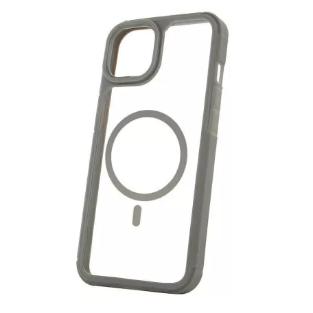Mag Rim Case Samsung S921 Galaxy S24 (2024) átlátszó TPU/PC MagSafe tok szürke kerettel