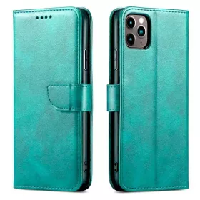   Marva Wallet Samsung A276 Galaxy A27 5G oldalra nyíló ökobőr könyvtok szilikon belsővel zöld