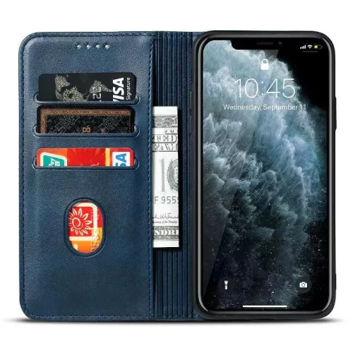 Marva Wallet Samsung A276 Galaxy A27 5G oldalra nyíló ökobőr könyvtok szilikon belsővel zöld