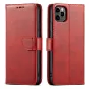 Marva Wallet Samsung Galaxy A17 5G / A26 5G oldalra nyíló ökobőr könyvtok szilikon belsővel piros