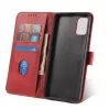 Marva Wallet Samsung Galaxy A17 5G / A26 5G oldalra nyíló ökobőr könyvtok szilikon belsővel piros