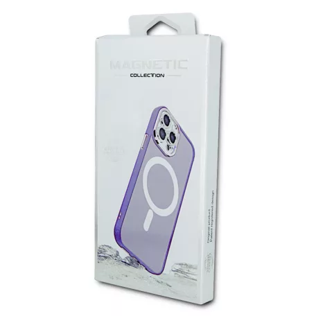 Magsafe Samsung Galaxy S25 Ultra TPU/PC tok (vezetéknélküli töltéshez) ibolya