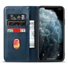 Marva Wallet Xiaomi Redmi Note 15 Pro Plus 5G oldalra nyíló ökobőr könyvtok szilikon belsővel kék