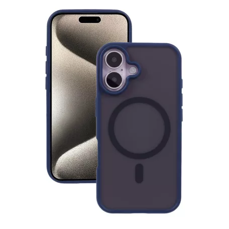 Magsafe Apple iPhone 17 Pro (6.3) TPU/PC tok (vezetéknélküli töltéshez) kék