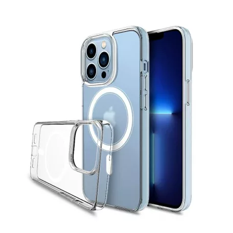 Magsafe Apple iPhone 17 Air (6.6) TPU/PC tok (vezetéknélküli töltéshez) átlátszó