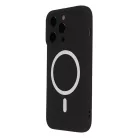 Silicon Mag Case Apple iPhone 16 (6.1) kameravédős szilikon tok fekete