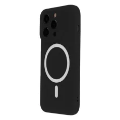   Silicon Mag Case Apple iPhone 16 (6.1) kameravédős szilikon tok fekete