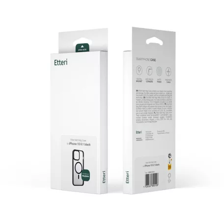 Etteri Matt  Samsung S928 Galaxy S24 Ultra (2024) mágneses MagSafe tok (vezetéknélküli töltéshez) fekete