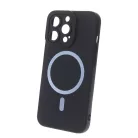 Magsafe Apple iPhone 16 Pro (6.3) mágneses kameravédős TPU tok fekete