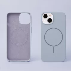   Silicon Thin Mag Apple iPhone 15 Pro (6.1) Magsafe TPU tok világoskék