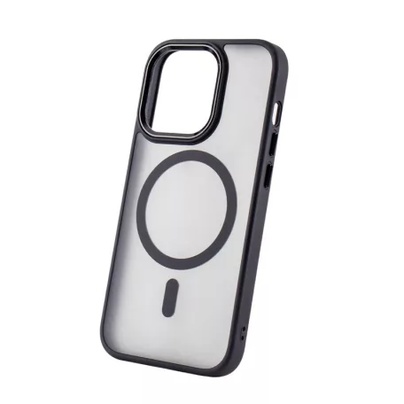 Frozen Mag Magsafe Samsung S938 Galaxy S25 Ultra ütésálló TPU tok fekete