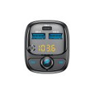 Forever TR-370 FM Transmitter és autós töltő USB Type-A 12W, USB Type-C 30W