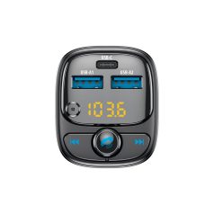   Forever TR-370 FM Transmitter és autós töltő USB Type-A 12W, USB Type-C 30W