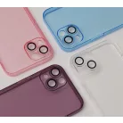 Slim Color Samsung A556 Galaxy A55 5G áttetsző lila hátlapvédő TPU tok kamera lencsevédővel
