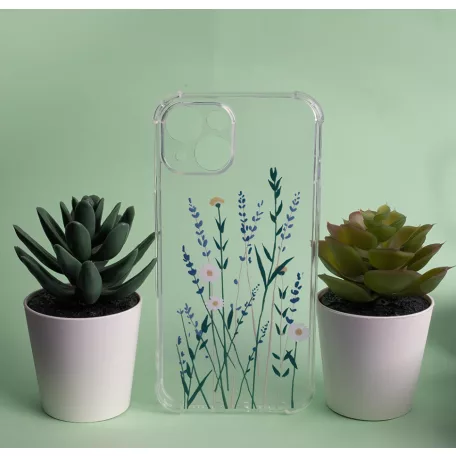 Ultra Trendy - Samsung A256 Galaxy A25 5G virágmintás ütésűálló szilikon tok (Meadow3)