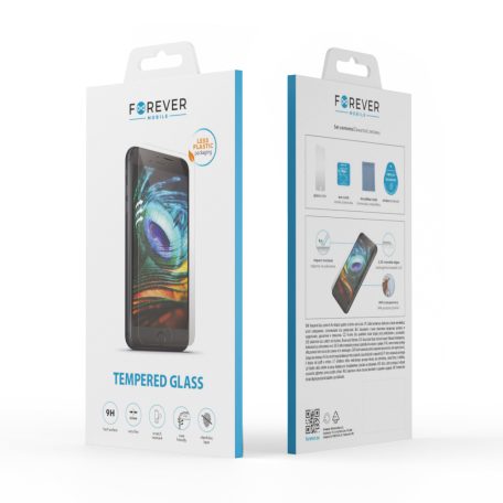 Forever Samsung Galaxy Xcover 7 tokbarát, 9H keménységű előlapi üvegfólia (csak a sík felületet védi)