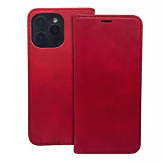   Smart Suede Honor 400 oldalra nyíló puha tapintású könyv tok, piros
