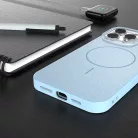 Glitter Thin Mag Apple iPhone 17 Pro (6.3) Magsafe TPU tok kék