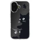 Ultra Trendy - Samsung S731B Galaxy S25 FE mintás ütésűálló szilikon tok (Black cat)