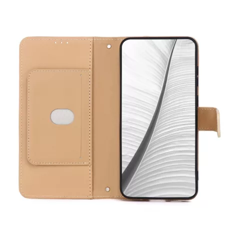 Smart Triangle Samsung S942 Galaxy S26 oldalra nyíló könyvtok szilikon belsővel barna