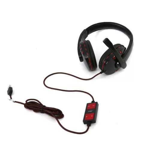 Freestyle FH-5401 HIFI gaming USB-s fejhallgató állítható mikrofonnal