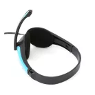 Freestyle HIFI sztereó fejhallgató állítható mikrofonnal, USB csatlakozóval kék