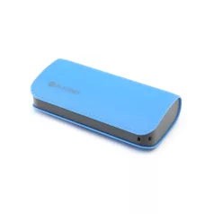   Platinet power bank 5200mAh USB 5V 2.2A micro USB adatkábellel kék 11W