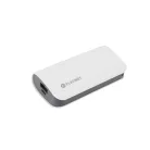 Platinet power bank 5200mAh USB 5V 2.2A micro USB adatkábellel fehér 11W