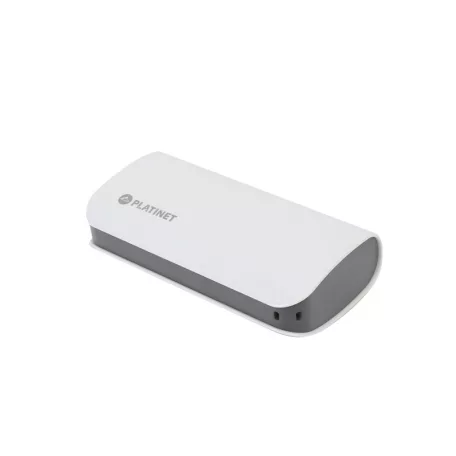 Platinet power bank 5200mAh USB 5V 2.2A micro USB adatkábellel fehér 11W