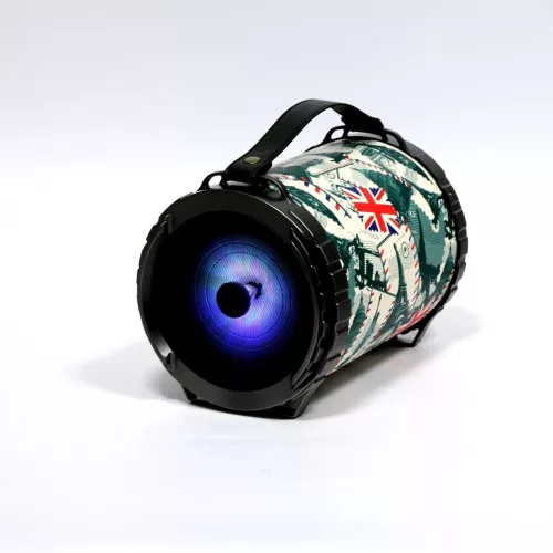 Omega OG73 bazooka bluetooth hangszóró, 6.5", 20W (2*10W), BT V4.2, LED, USB, MicroSD, fekete (OG73P)