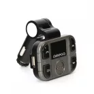Omega F28 autós bluetooth kihangosító + FM Transmitter, BT V2.1+EDR, LCD kijelző, USB, MicroSD, mikrofon (OUTF28)