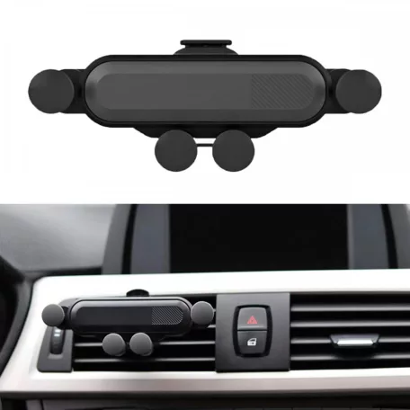 Omega univerzális gravity spider autós tartó szellőzőre, 4.7" - 6.5"-ig, fekete