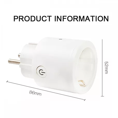 Platinet Smart WIFI okos töltőaljzat 3680W/16A, Alexa, Google Home