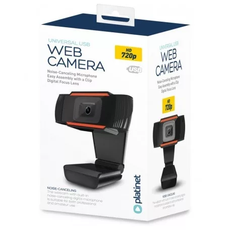Platinet 720P HD webkamera beépített mikrofonnal