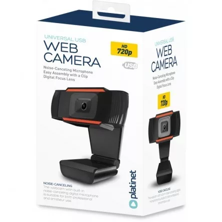 Platinet 720P HD webkamera beépített mikrofonnal