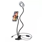 Platinet PMRL3 Ring Light 3" Led selfielámpa telefontartóval és állvánnyal