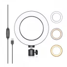 Platinet PMRL8 Ring Light 8" Led selfielámpa telefontartóval és tripod állvánnyal