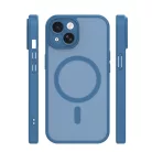 Mag Matt Apple iPhone 15 (6.1) MagSafe TPU/PC tok beépített mágneses gyűrűvel, sötétkék