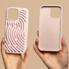DIY Snake - Apple iPhone 15 (6.1) személyre szabható szilikon tok, pink