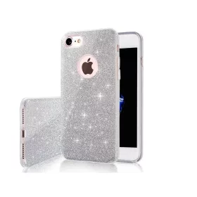   Glitter (3in1) - Samsung A576 Galaxy A57 5G ezüst szilikon tok