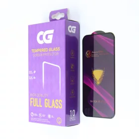   OG Premium Samsung Galaxy A57 5G 10 db / csomag Full Glue képernyővédő üvegfólia fekete kerettel
