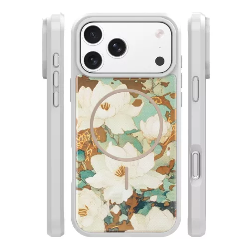 Golden Autumn Apple iPhone 17 Pro Max / iPhone 18 Pro Max mintás MagSafe TPU / PC tok szürke