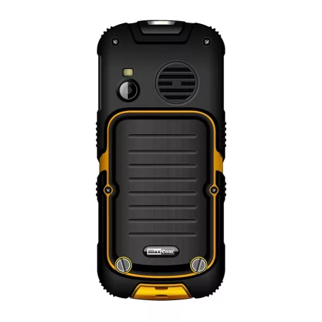 Maxcom MM910 mobiltelefon, dual sim-es kártyafüggetlen-, ütés-, por-, víz (IP67)- és sár ellen sárga (magyar nyelvű menüvel)