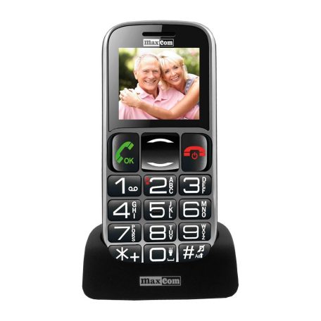 Maxcom MM461BB mobiltelefon, kártyafüggetlen, extra nagy gombokkal, vészhívóval (magyar nyelvű menüvel)