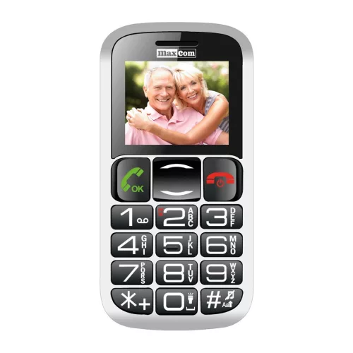 Maxcom MM461BB mobiltelefon, kártyafüggetlen, extra nagy gombokkal, vészhívóval (magyar nyelvű menüvel)