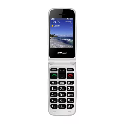 Maxcom MM823 mobiltelefon kártyafüggetlen, vészhívóval fekete (magyar nyelvű menüvel)